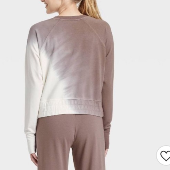 Joy Lab Sweatshirt  Women's French Terry Tie-Dye Pullover large NWOT two tones - Picture 5 of 13